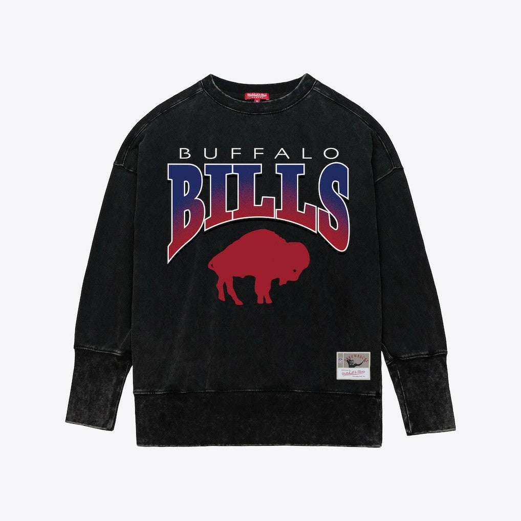 Women's Delineate Mineral Wash Crewneck Sweatshirt - Buffalo Bills