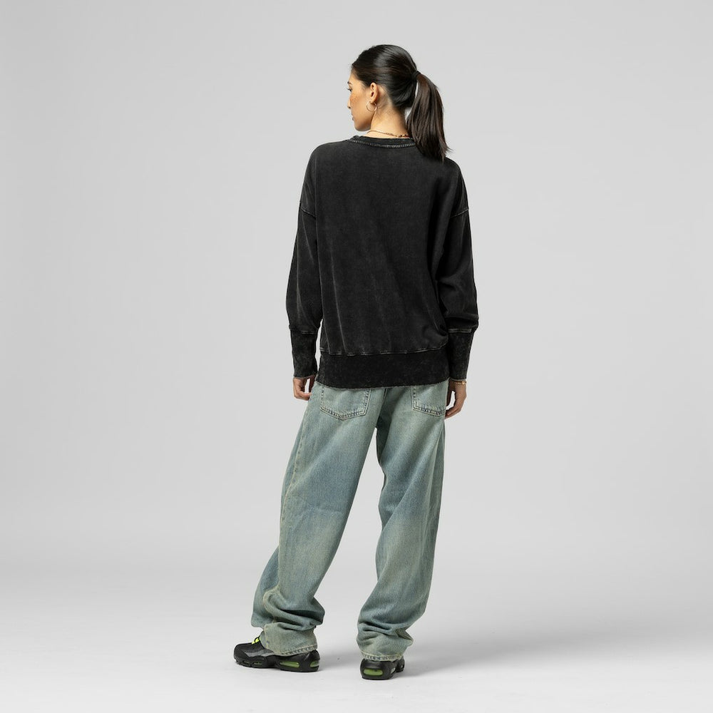 Women's Delineate Mineral Wash Crewneck Sweatshirt - Baltimore Ravens