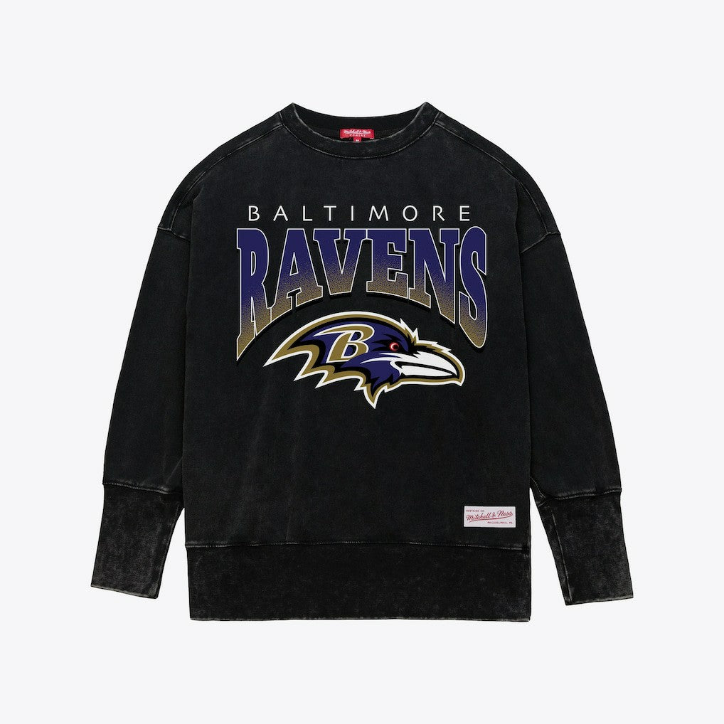 Women's Delineate Mineral Wash Crewneck Sweatshirt - Baltimore Ravens