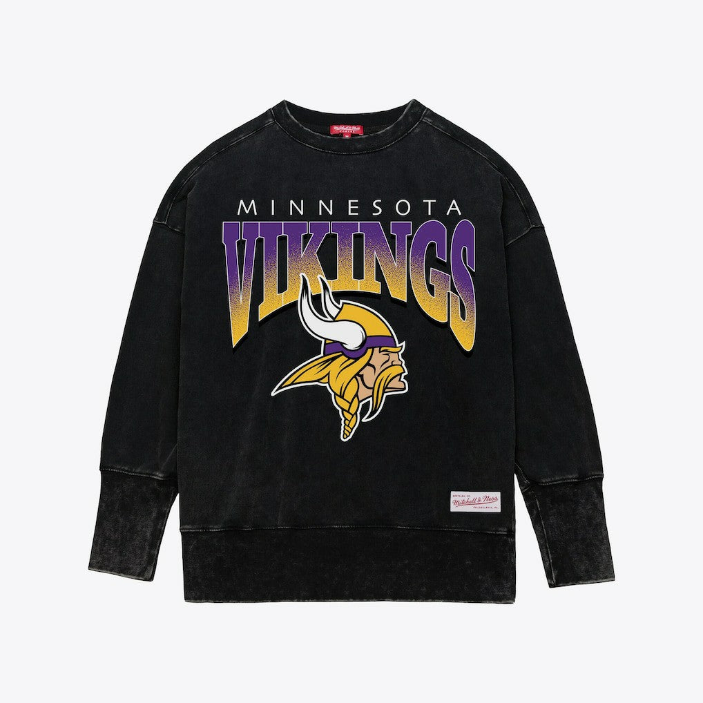 Women's Delineate Mineral Wash Crewneck Sweatshirt - Minnesota Vikings
