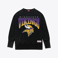 Women's Delineate Mineral Wash Crewneck Sweatshirt - Minnesota Vikings