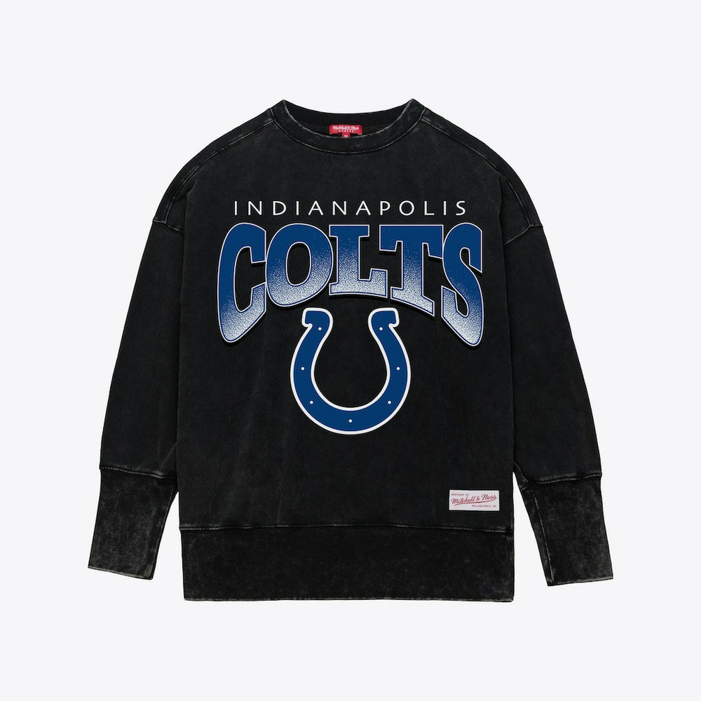 Women's Delineate Mineral Wash Crewneck Sweatshirt - Indianapolis Colts