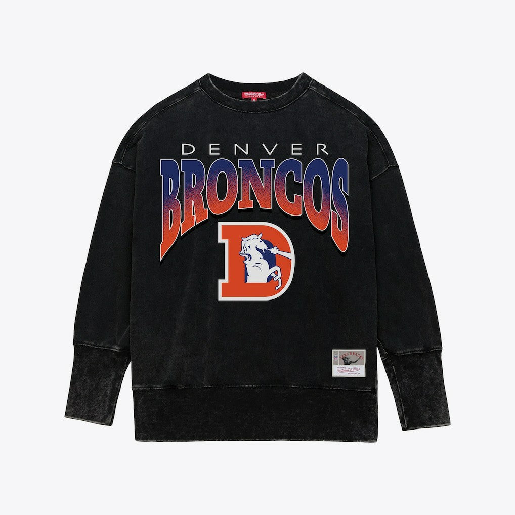 Women's Delineate Mineral Wash Crewneck Sweatshirt - Denver Broncos