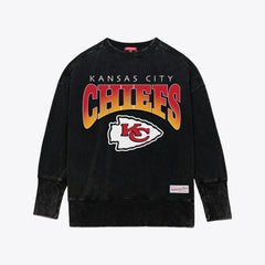 Women's Delineate Mineral Wash Crewneck Sweatshirt - Kansas City Chiefs