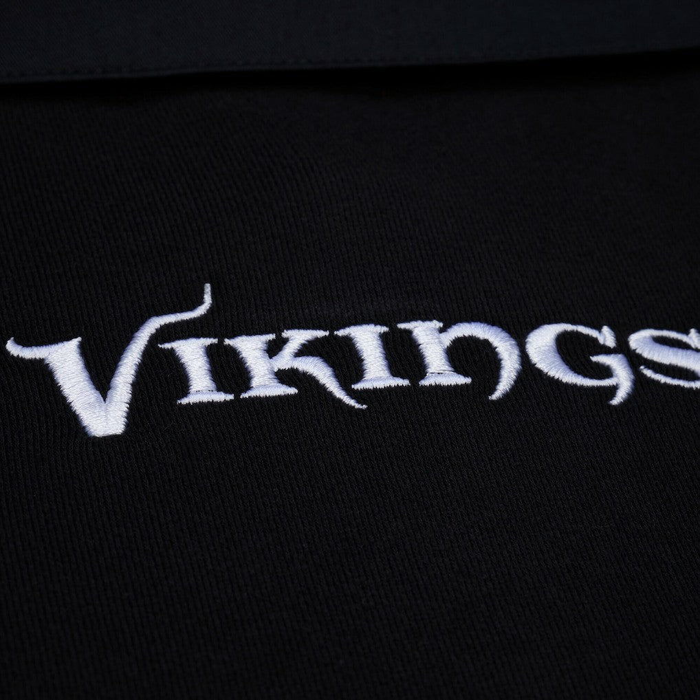 Women's Cropped Long Sleeve Rugby Polo - Minnesota Vikings