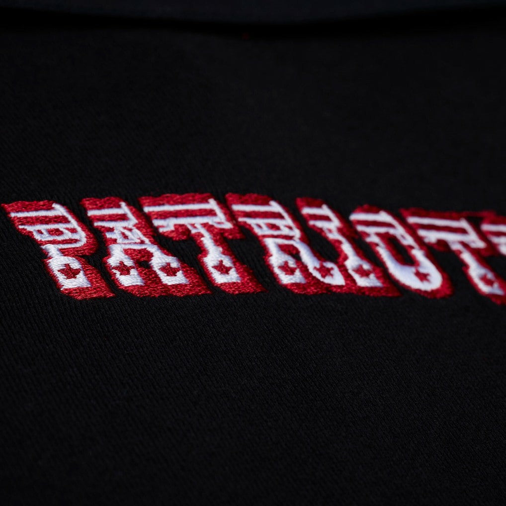 Women's Throwback Cropped Long Sleeve Rugby Polo - New England Patriots