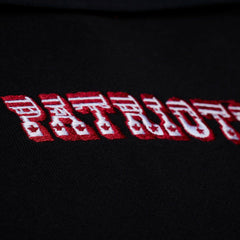 Women's Throwback Cropped Long Sleeve Rugby Polo - New England Patriots