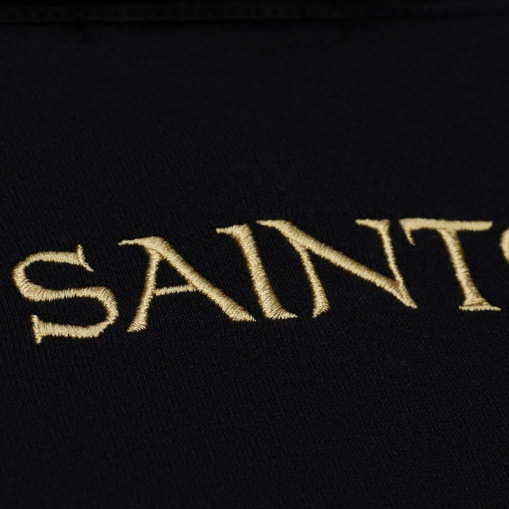 Women's Cropped Long Sleeve Rugby Polo - New Orleans Saints