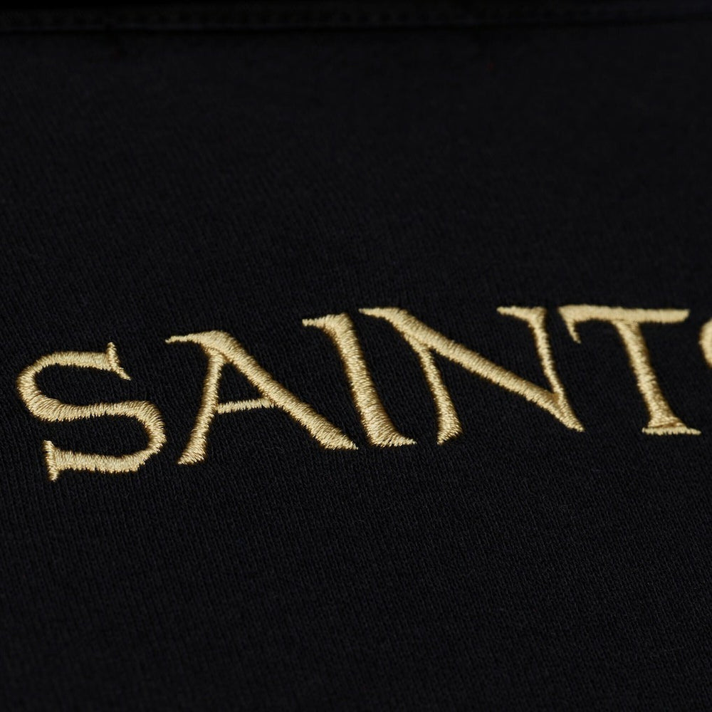 Women's Cropped Long Sleeve Rugby Polo - New Orleans Saints