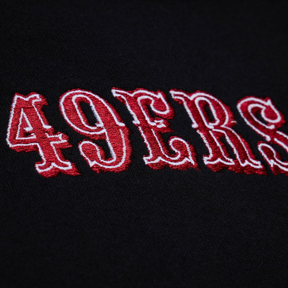 Women's Cropped Long Sleeve Rugby Polo - San Francisco 49ers
