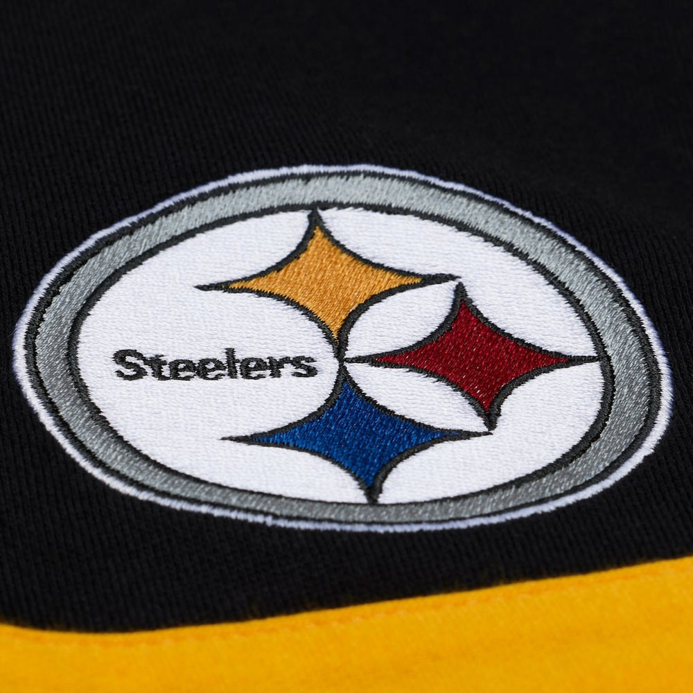 Women's Cropped Long Sleeve Rugby Polo - Pittsburgh Steelers