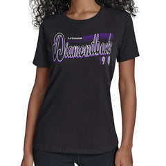 MLB Arizona Diamondbacks Starter Women's Groovy Script Team Fitted T-Shirt