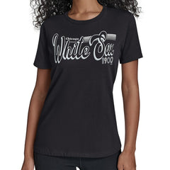 MLB Chicago White Sox Starter Women's Groovy Script Team Fitted T-Shirt