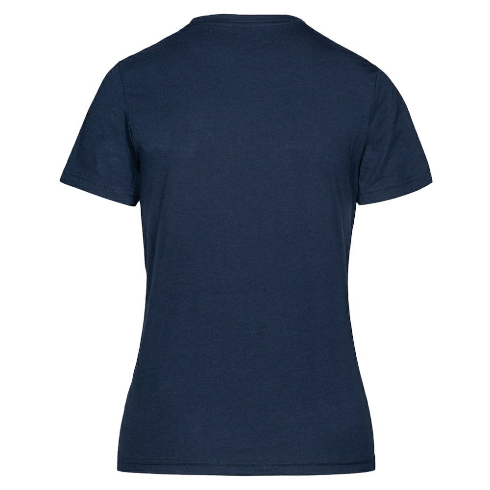 NHL Navy Alexander Ovechkin Washington Capitals Levelwear Women's NHL All-Time Leading Goal Scorer Milestone Stripes Name & Number Maddox T-Shirt