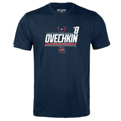 NHL Navy Alexander Ovechkin Washington Capitals Levelwear Youth NHL All-Time Leading Goal Scorer Milestone Name & Number Little Richmond T-Shirt