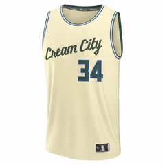 NBA Giannis Antetokounmpo Milwaukee Bucks 2025/26 City Edition Fast Break Jersey