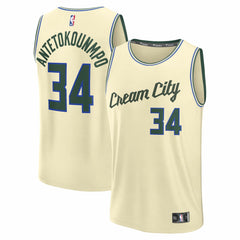 NBA Giannis Antetokounmpo Milwaukee Bucks Youth 2025/26 City Edition Fast Break Jersey