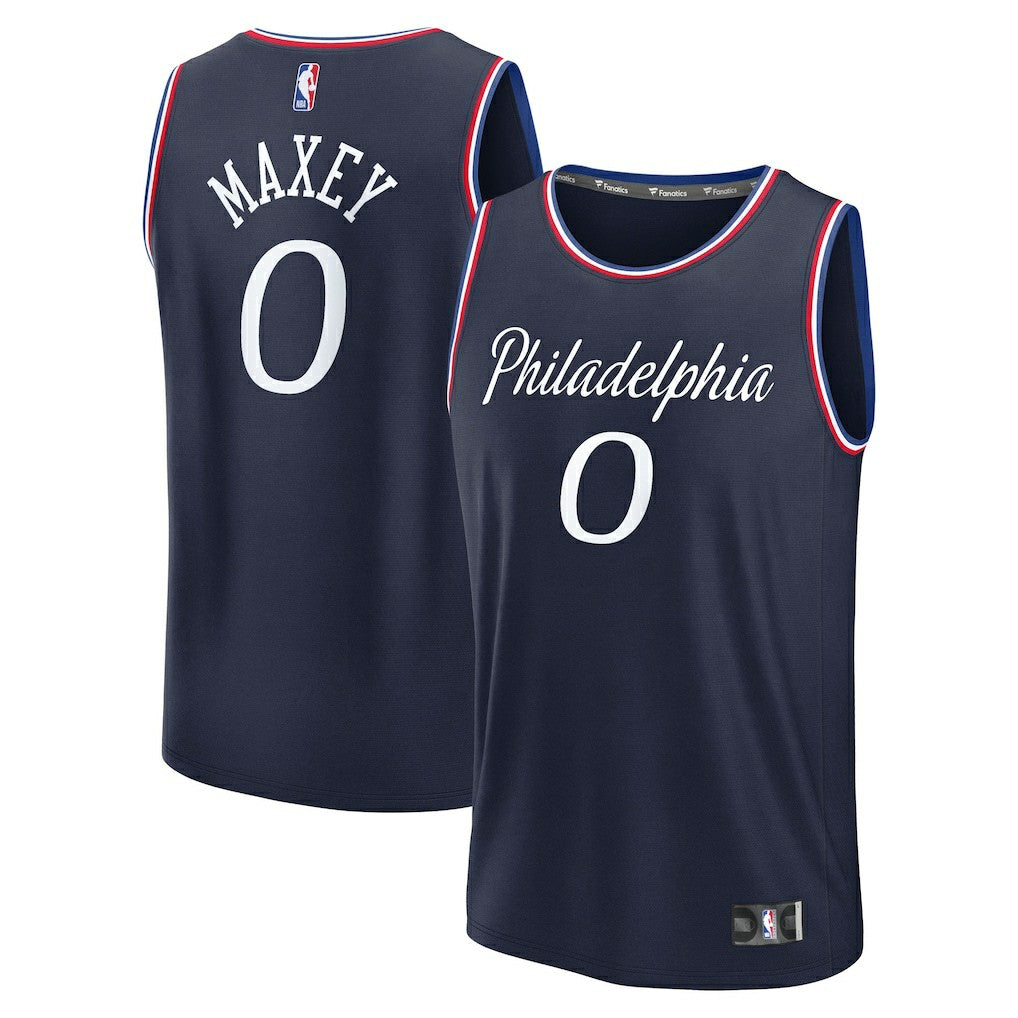 NBA Tyrese Maxey Philadelphia 76ers Youth 2025/26 City Edition Fast Break Jersey