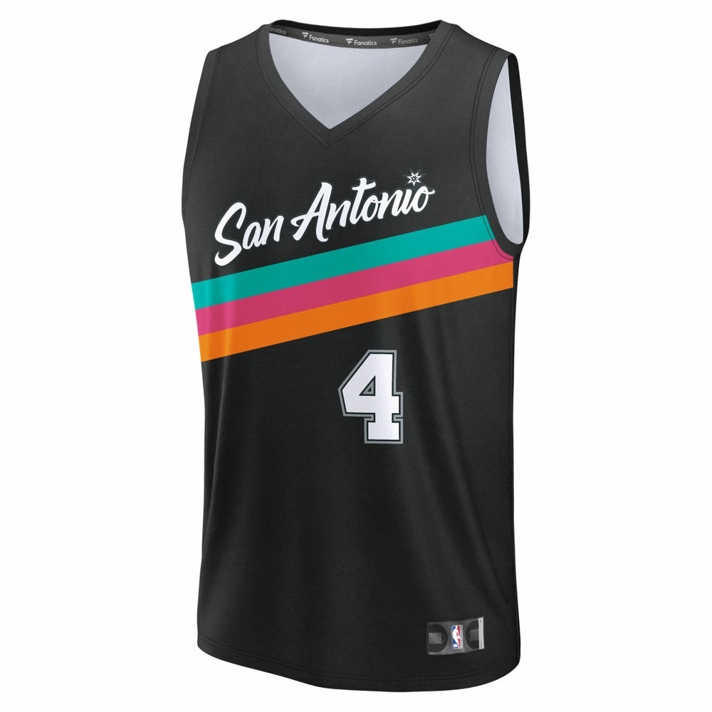 NBA De'Aaron Fox San Antonio Spurs Youth 2025/26 City Edition Fast Break Jersey