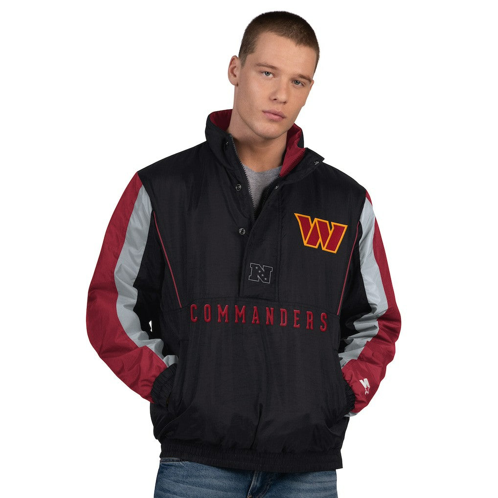 Starter Thursday Night Gridiron Half-Zip Jacket - Washington Commanders