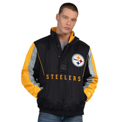 Starter Thursday Night Gridiron Half-Zip Jacket - Pittsburgh Steelers