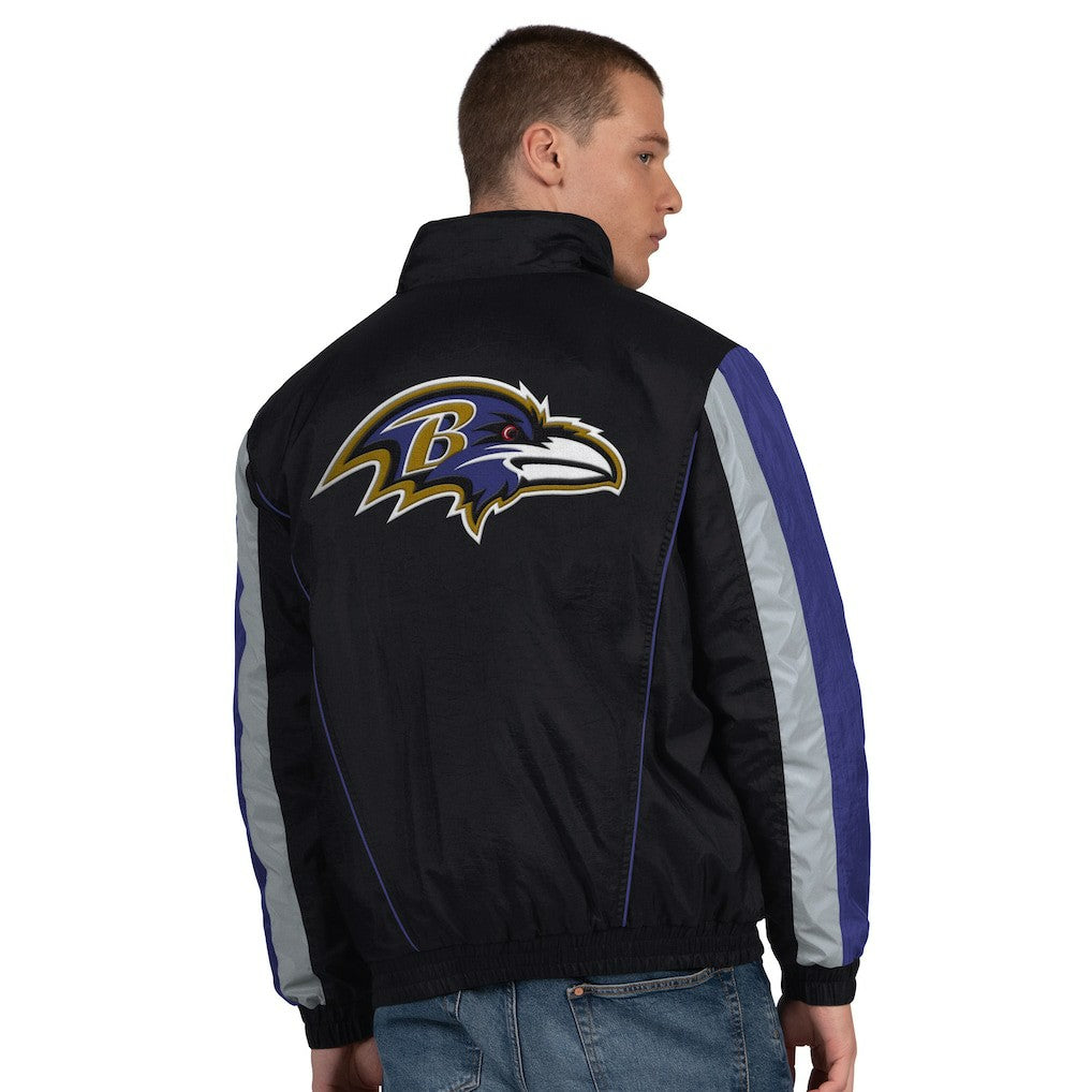 Starter Thursday Night Gridiron Half-Zip Jacket - Baltimore Ravens