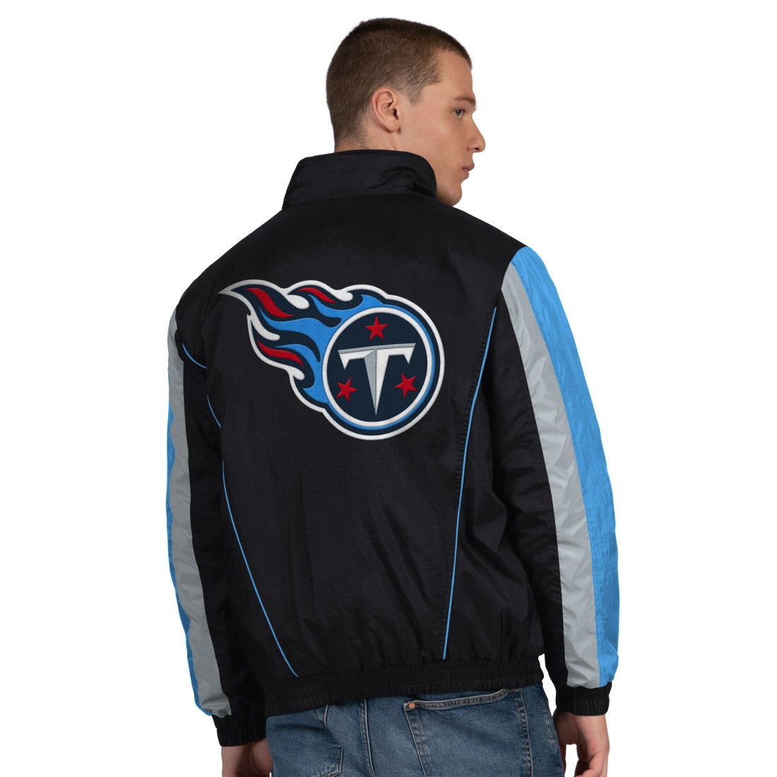 Starter Thursday Night Gridiron Half-Zip Jacket - Tennessee Titans