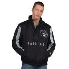 Starter Thursday Night Gridiron Half-Zip Jacket - Las Vegas Raiders
