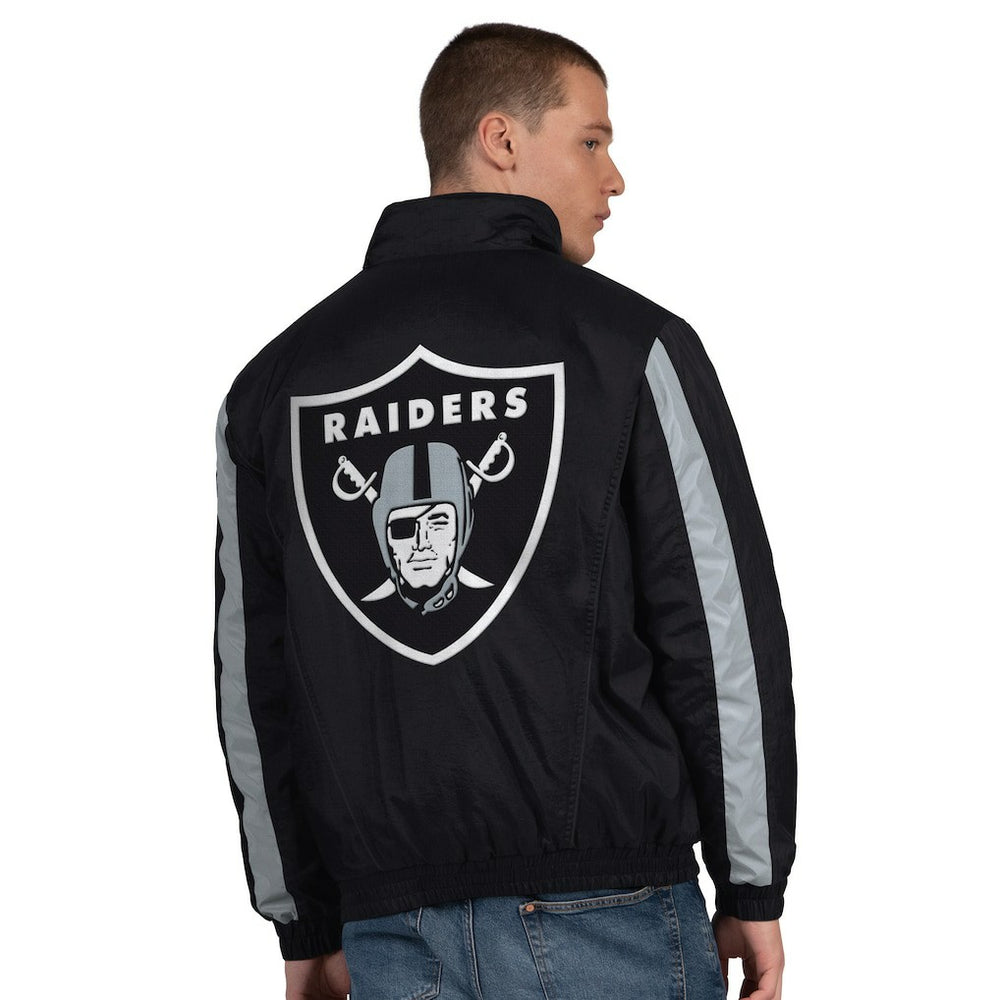 Starter Thursday Night Gridiron Half-Zip Jacket - Las Vegas Raiders