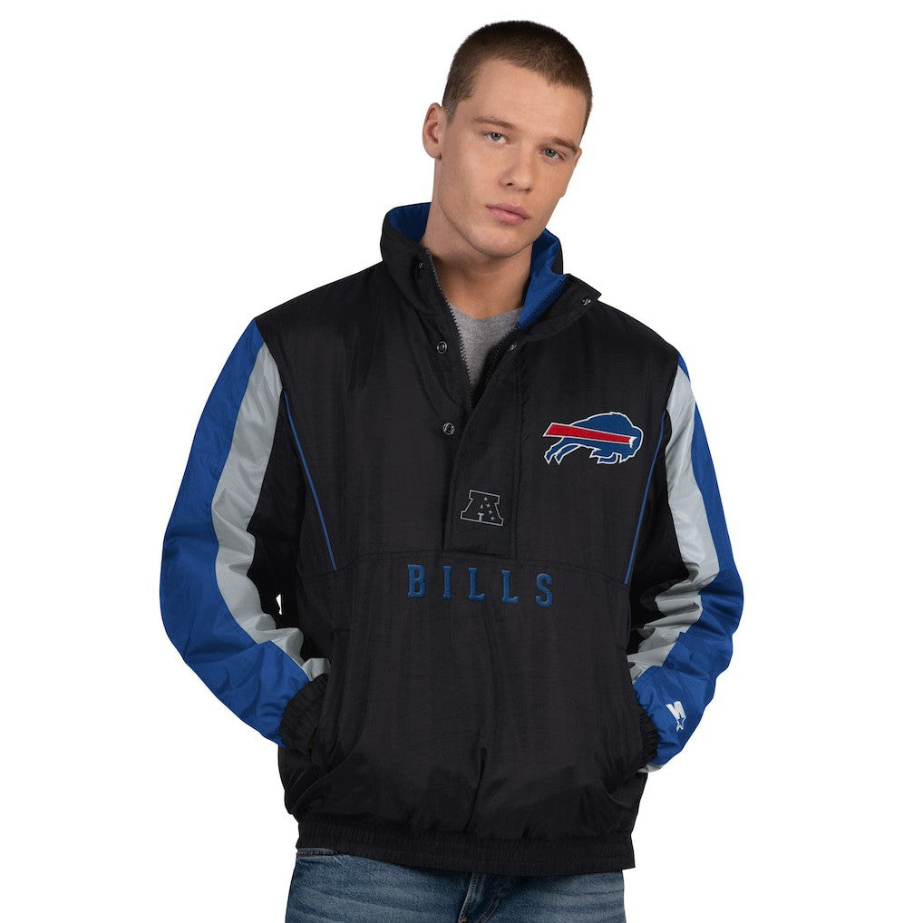 Starter Thursday Night Gridiron Half-Zip Jacket - Buffalo Bills