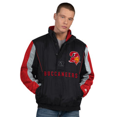 Starter Thursday Night Gridiron Vintage Logo Half-Zip Jacket - Tampa Bay Buccaneers