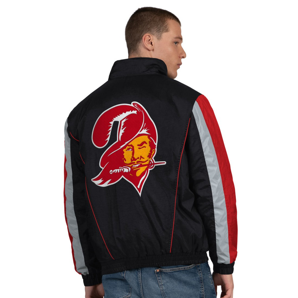 Starter Thursday Night Gridiron Vintage Logo Half-Zip Jacket - Tampa Bay Buccaneers