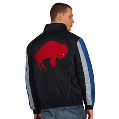 Starter Thursday Night Gridiron Vintage Logo Half-Zip Jacket - Buffalo Bills