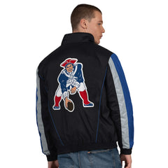 Starter Thursday Night Gridiron Vintage Logo Half-Zip Jacket - New England Patriots