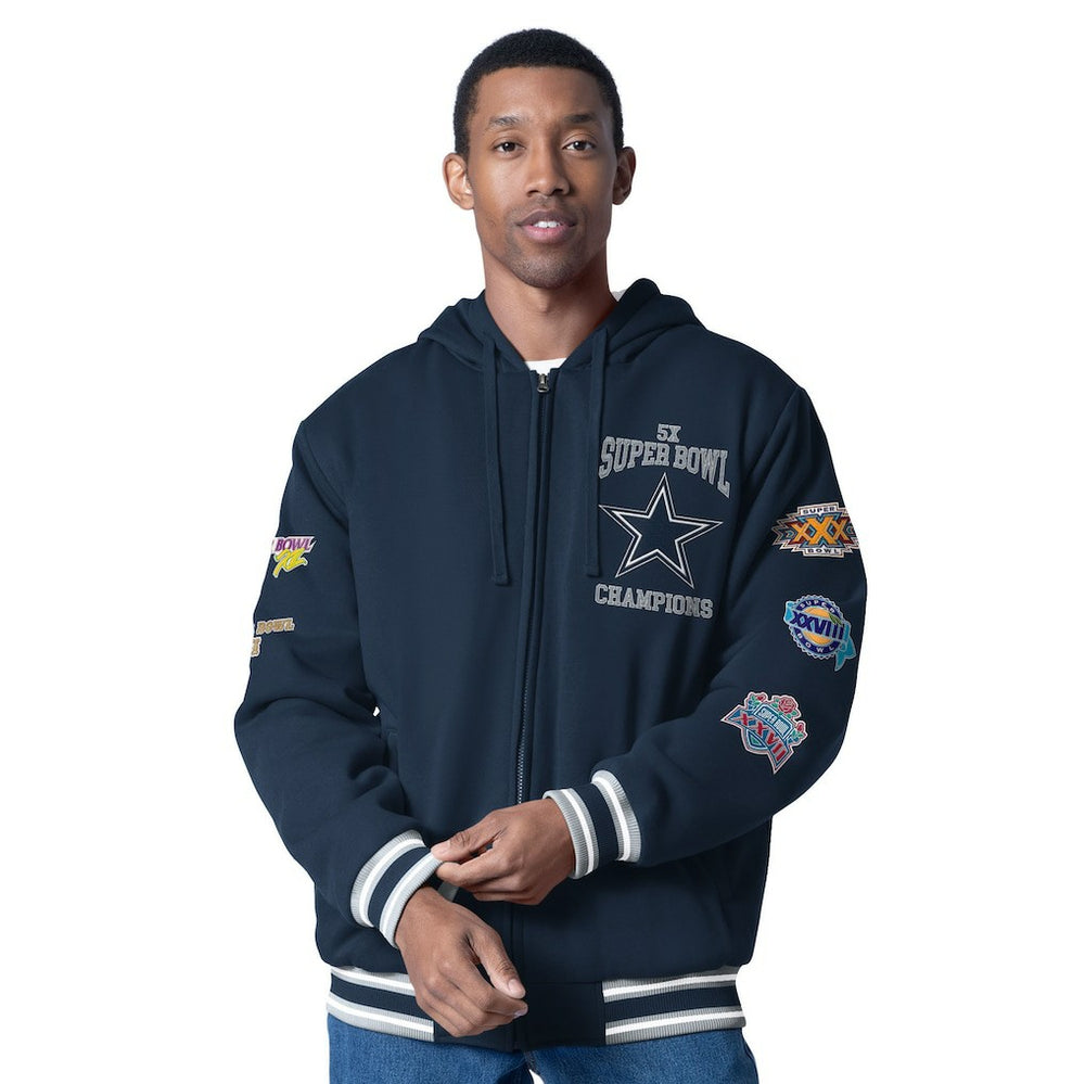 G-III Sports by Carl Banks Power Forward Commemorative Full-Zip Hooded Jacket - Dallas Cowboys