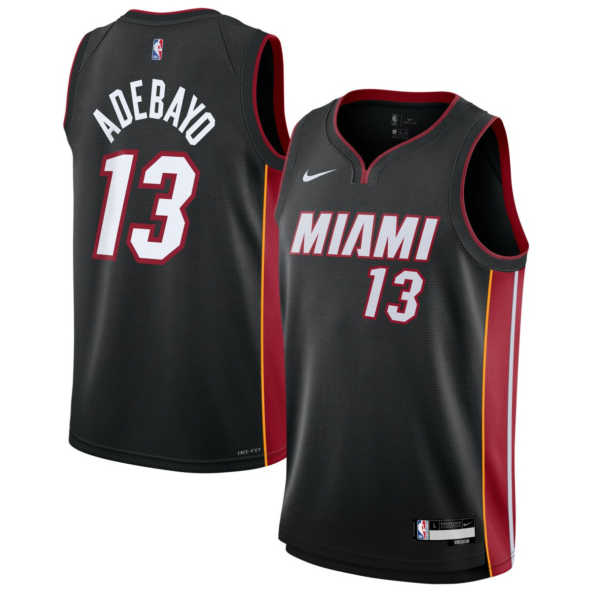 NBA Bam Adebayo Miami Heat Youth Swingman Jersey