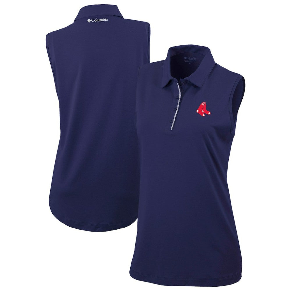 MLB Boston Red Sox Columbia Women's Tend The Ball Sleeveless Polo