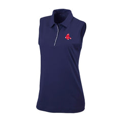 MLB Boston Red Sox Columbia Women's Tend The Ball Sleeveless Polo