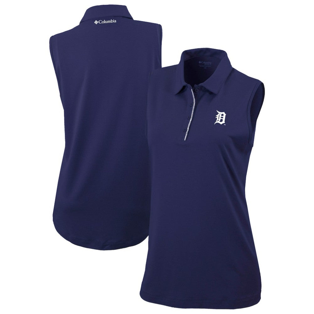 MLB Detroit Tigers Columbia Women's Tend The Ball Sleeveless Polo