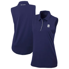 MLB Detroit Tigers Columbia Women's Tend The Ball Sleeveless Polo
