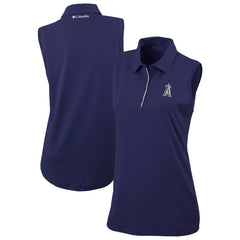 MLB Los Angeles Angels Columbia Women's Tend The Ball Sleeveless Polo