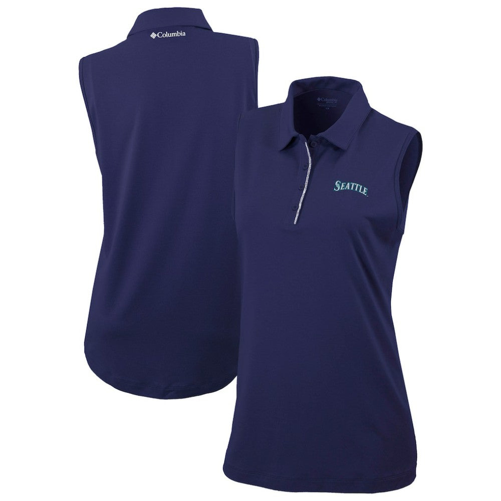 MLB Seattle Mariners Columbia Women's Tend The Ball Sleeveless Polo