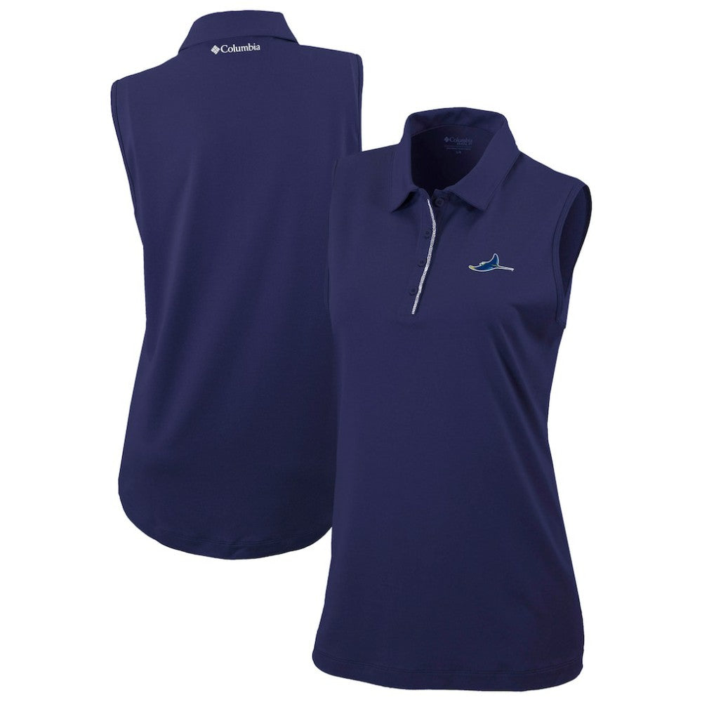 MLB Tampa Bay Rays Columbia Women's Tend The Ball Sleeveless Polo