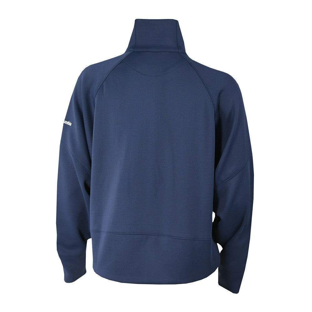 MLB Milwaukee Brewers Columbia Women's Wickhams Hills Raglan Omni-Wick Quarter-Zip Pullover