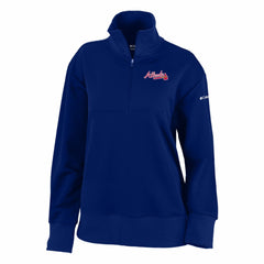 MLB Atlanta Braves Columbia Women's Birchwood Hills Quarter-Zip Pullover