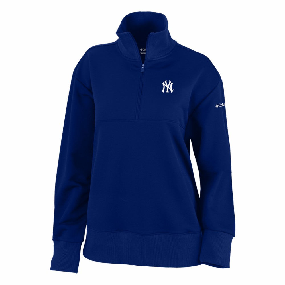 MLB New York Yankees Columbia Women's Birchwood Hills Quarter-Zip Pullover