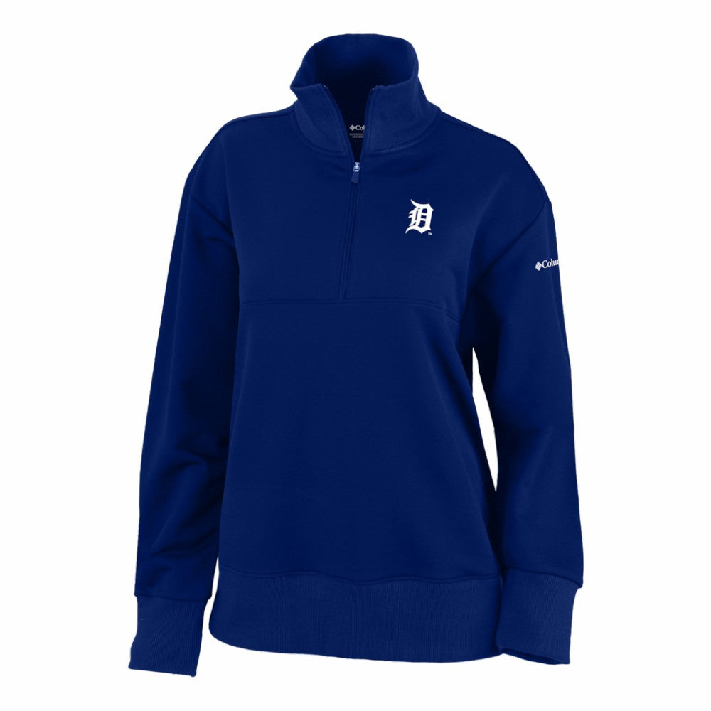 MLB Detroit Tigers Columbia Women's Birchwood Hills Quarter-Zip Pullover