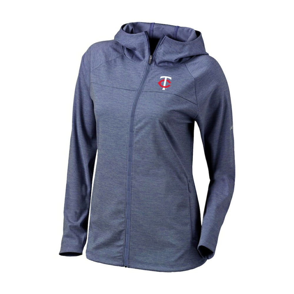 MLB Minnesota Twins Columbia Women's Half Shot Full-Zip Hoodie