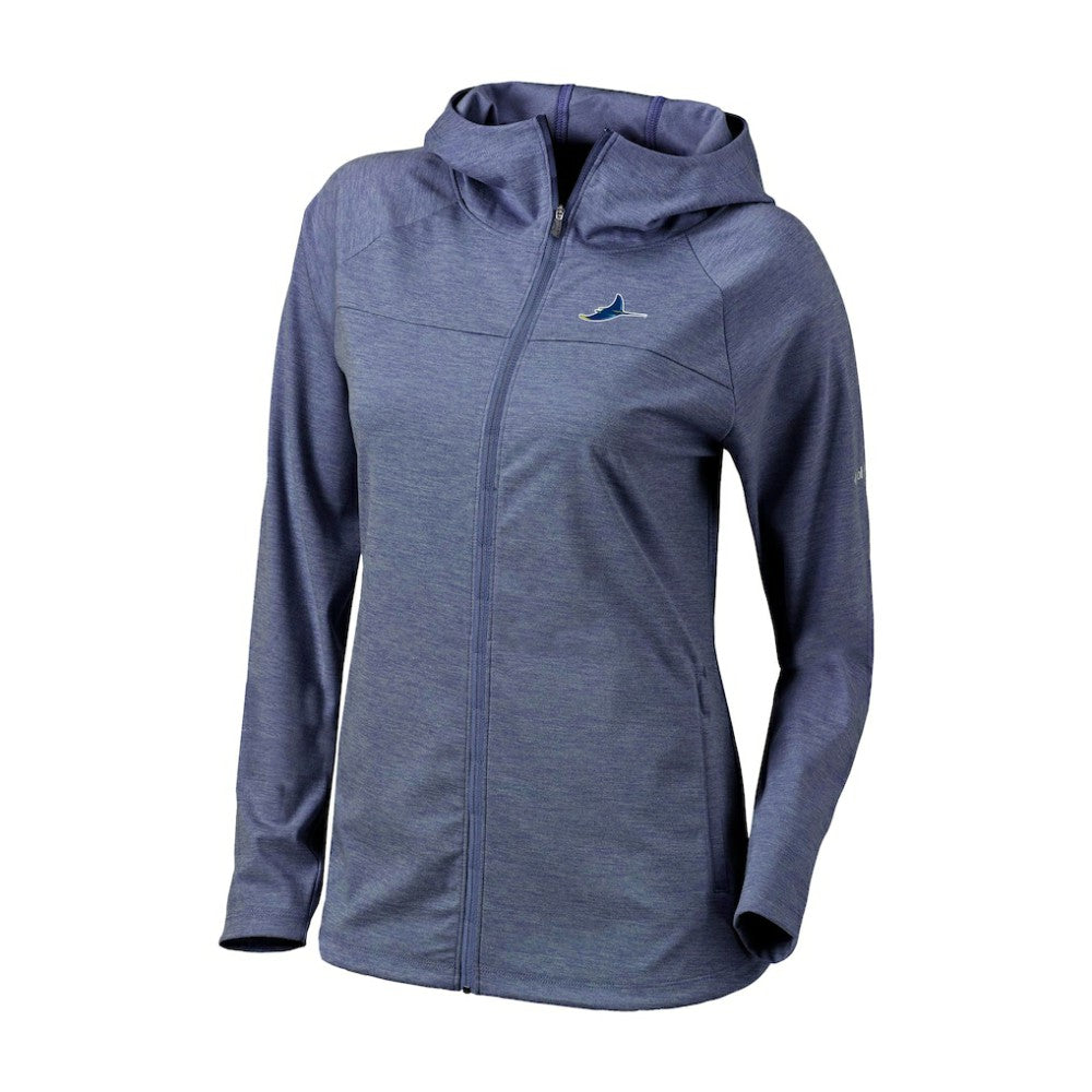 MLB Tampa Bay Rays Columbia Women's Half Shot Full-Zip Hoodie