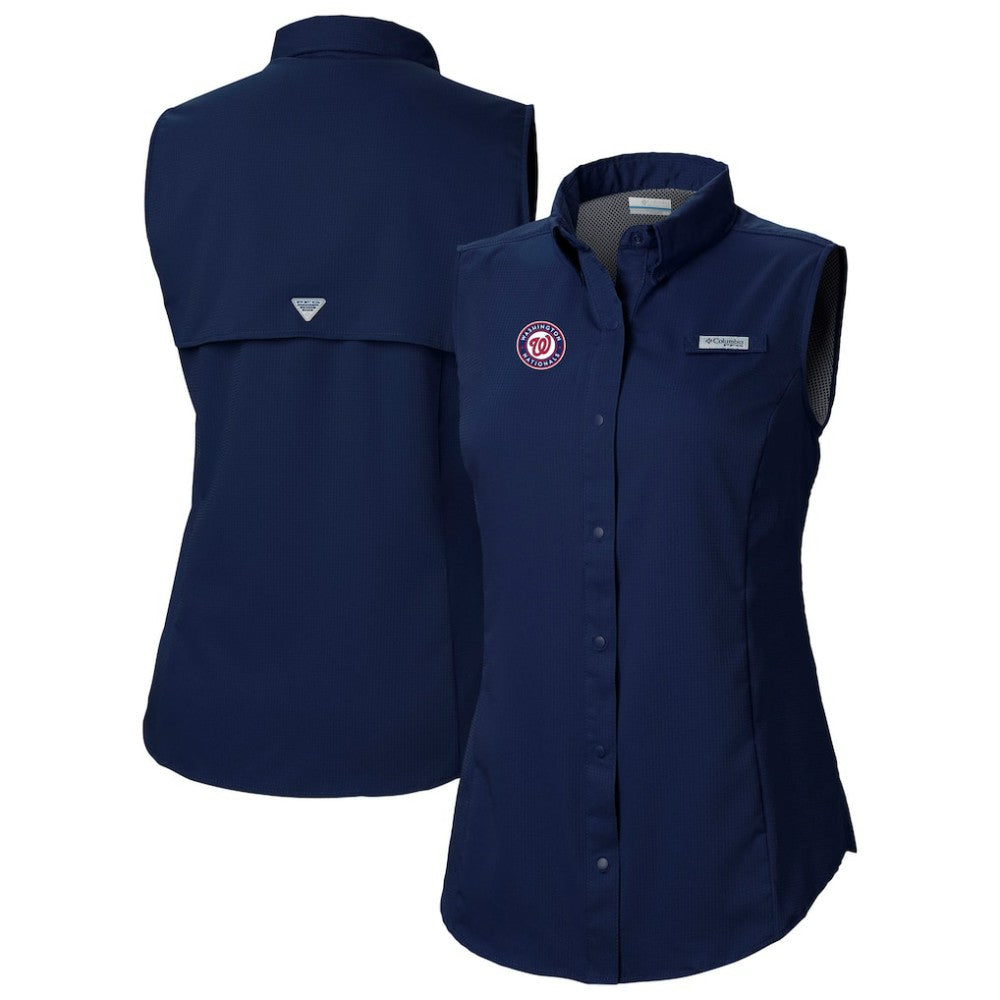 MLB Washington Nationals Columbia Women's Tamiami Sleeveless Shirt